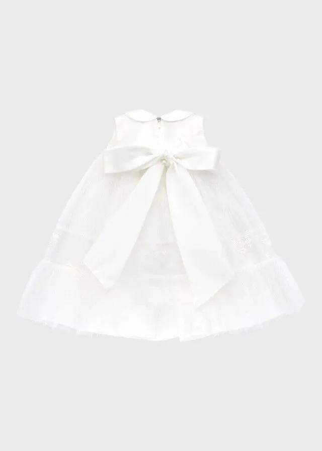 Abito Cerimonia Bimba Bianco FB099 by FLO' SARTORIA ITALIANA