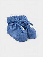 Babbucce Neonato Blu TEDDY LOVE 705/I by BABY LORD