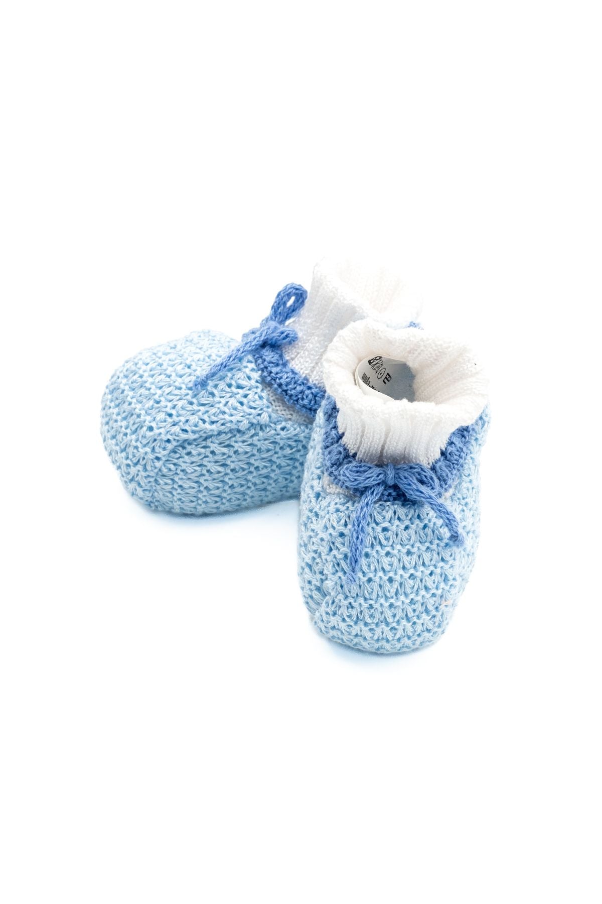 Babbucce in filo di cotone Neonato BIANCO EL36S/C -  NANU' BABY