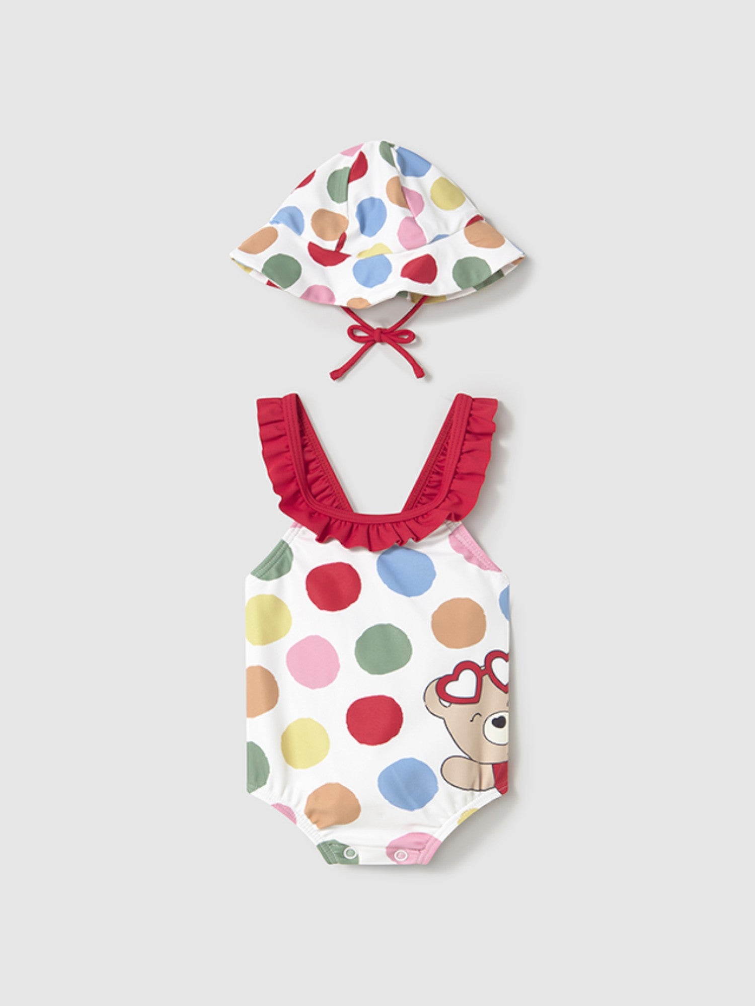 Costume e cappello Bimba ROSSO 1764 /RS -  NANU' BABY