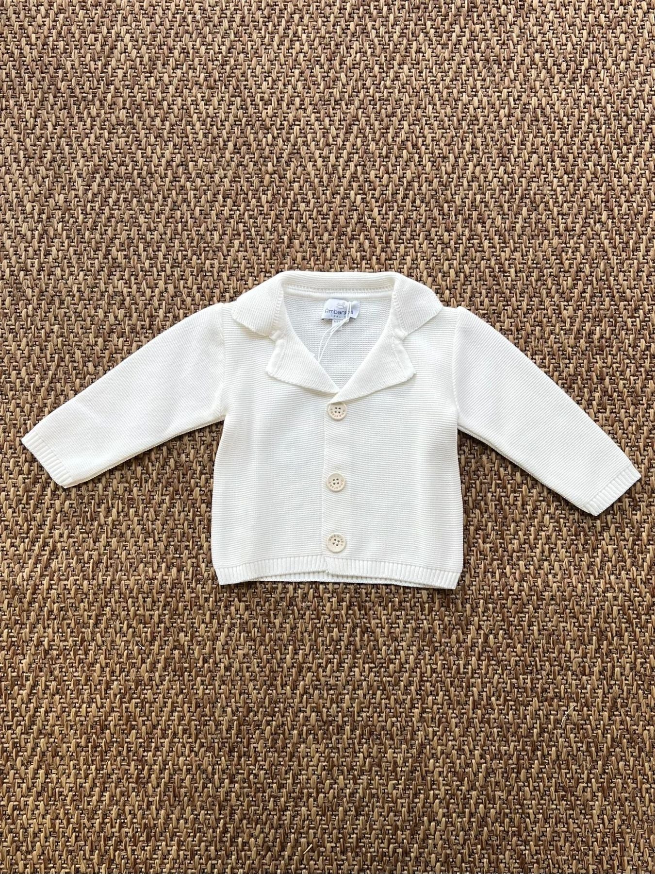 GIACCA C/ COLLO Bimbo PANNA FMM37253/P -  NANU' BABY