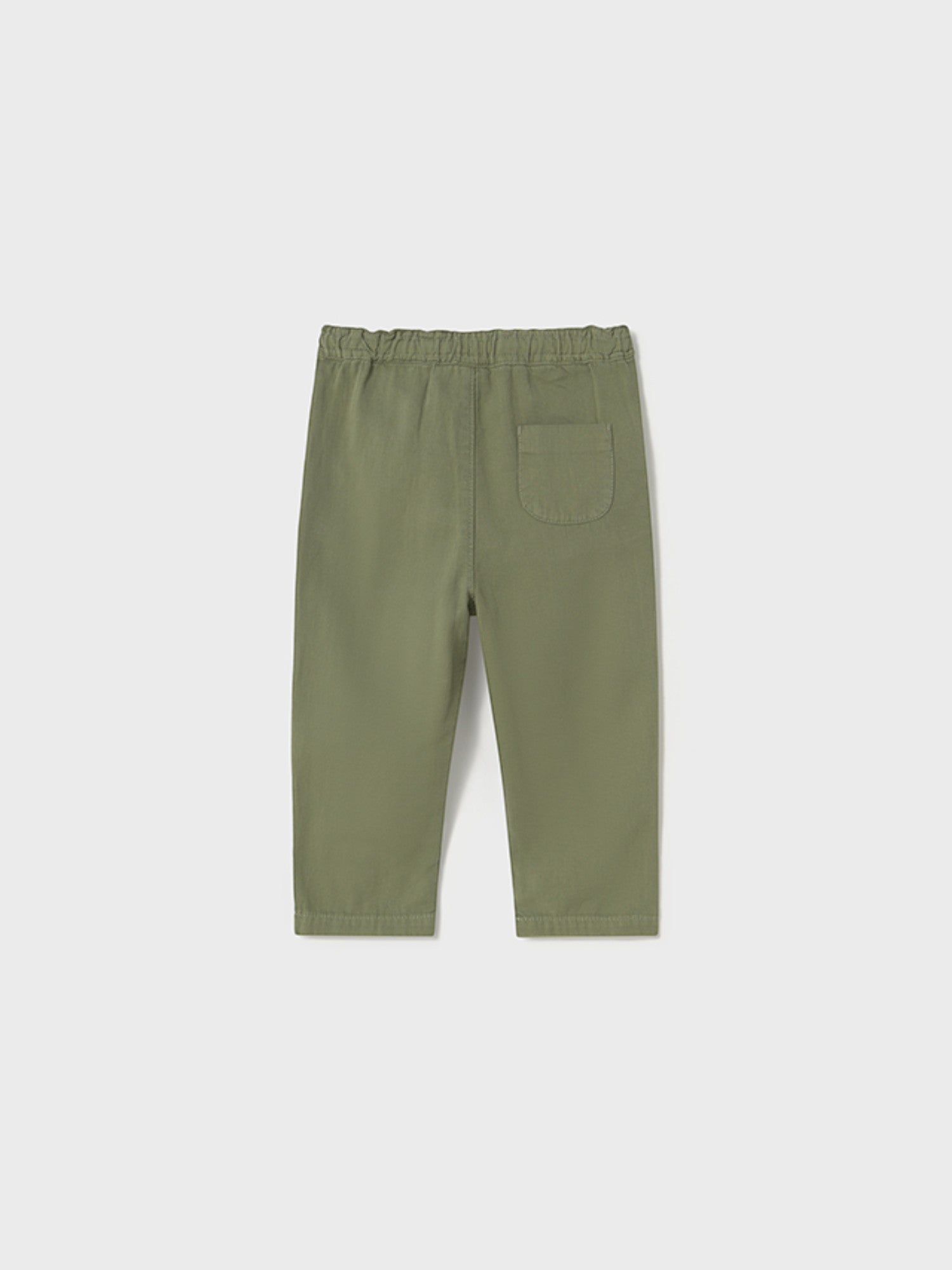 Pantalone lino relaxed Bimbo VERDE 1580/79 -  NANU' BABY
