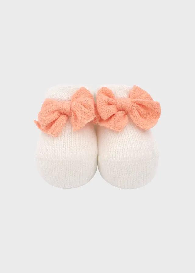 Babbucce Neonata Bianco FIOCCO/758-P by BABY LORD