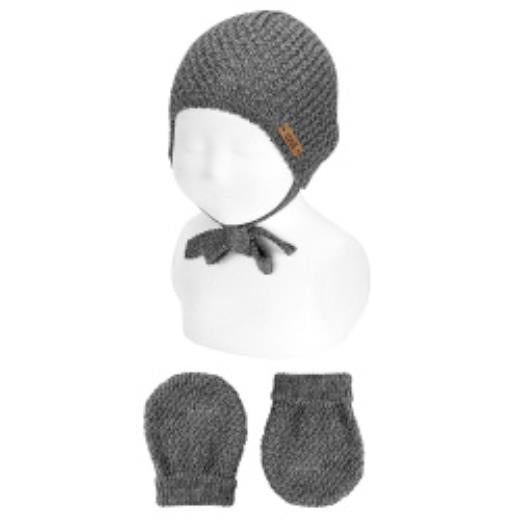 Set cuffietta micro rilievo lana merino  AL CAMPIONE 50.834.028 -  NANU' BABY