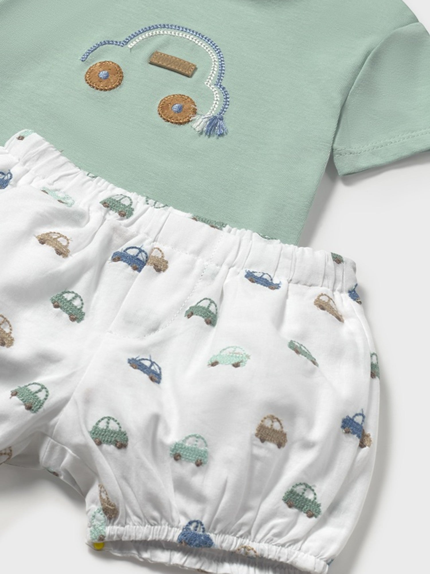 Completo pantalone  corto Bimbo VERDE 1204 /V -  NANU' BABY