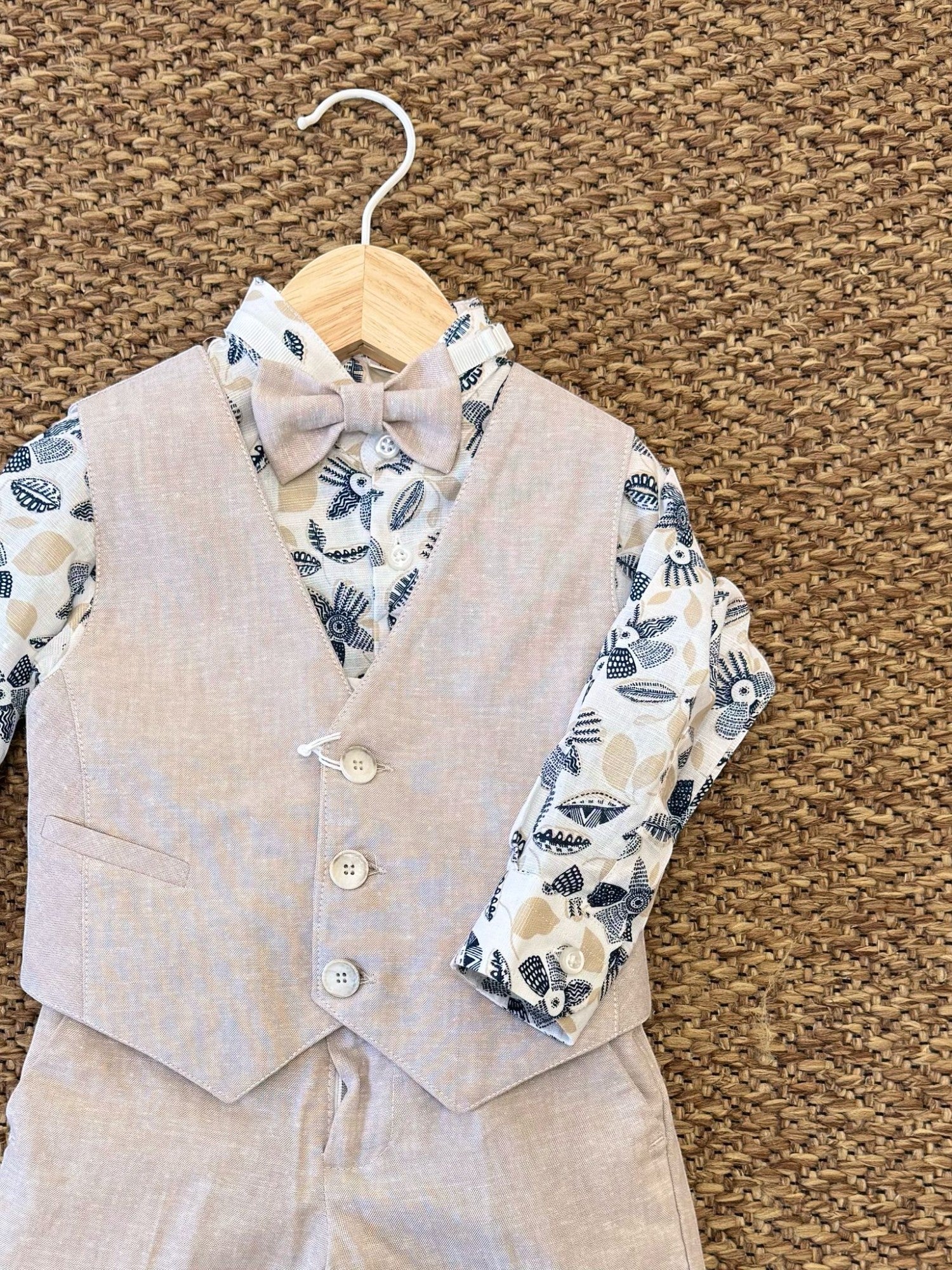 Completo Cerimonia Bimbo BEIGE BH301N -  NANU' BABY