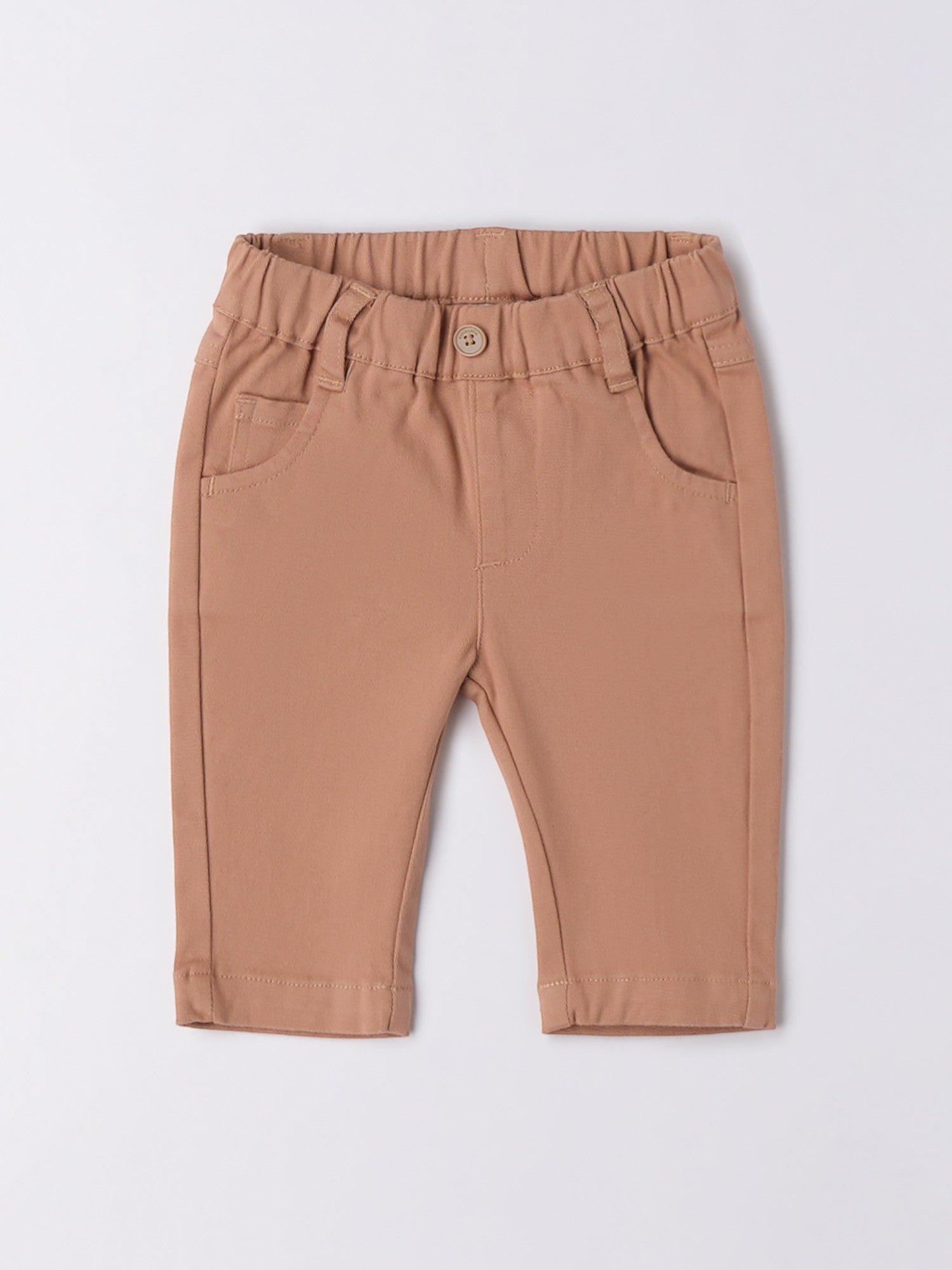 Pantalone Tessuto Navetta Lungo Bimbo Beige 3F623/945