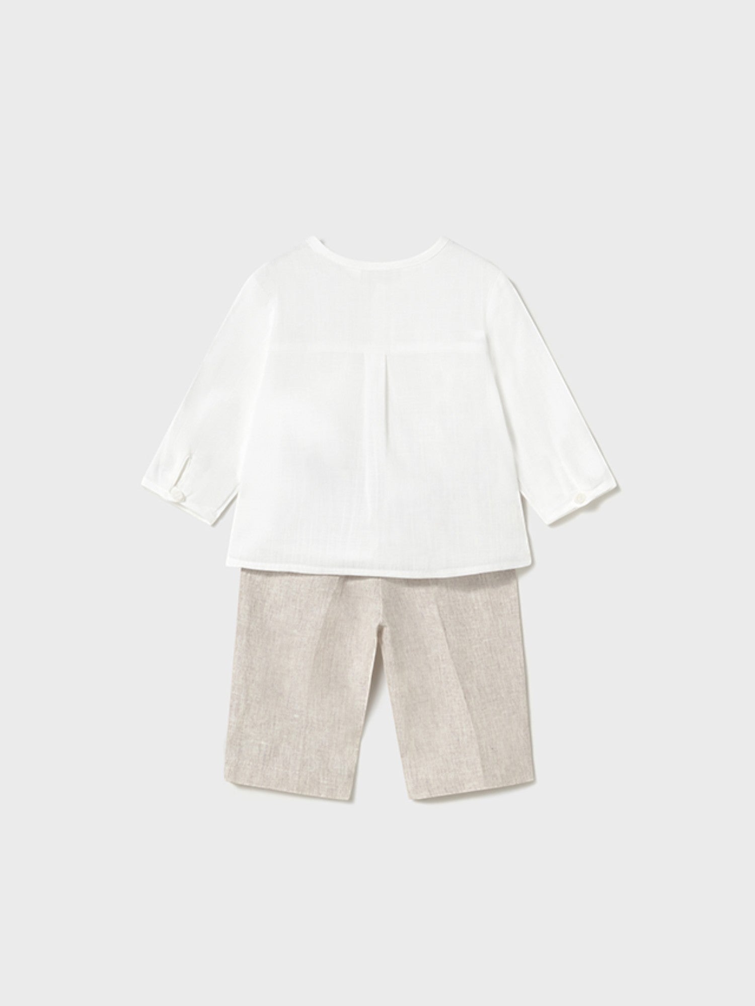 Completo pantalone lungo/camicia Bimbo BIANCO 1564 /B -  NANU' BABY