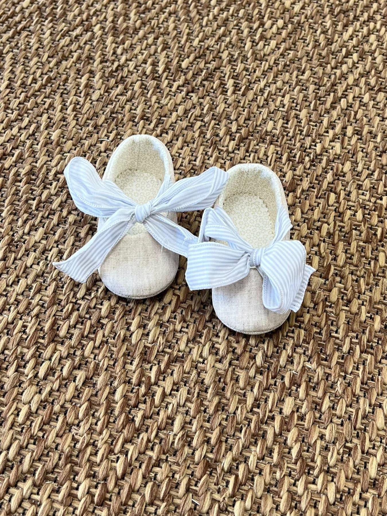 Ballerina in lino Bimba ECRU EG311SC -  NANU' BABY