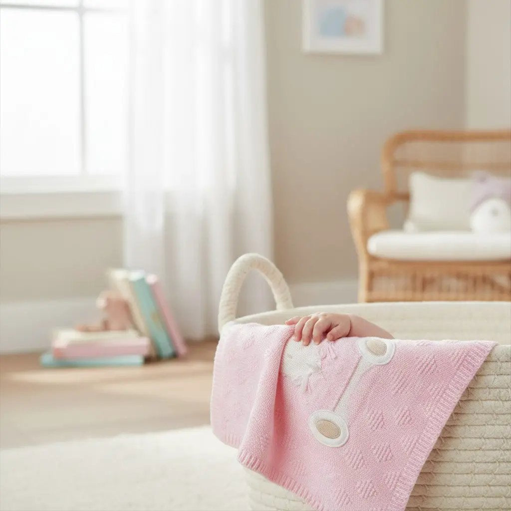 Coperta Neonata Rosa 7772 Teddy by BIMBALO'