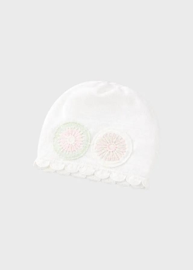 Cuffia Neonata Bianco EP1971 by MARLU'