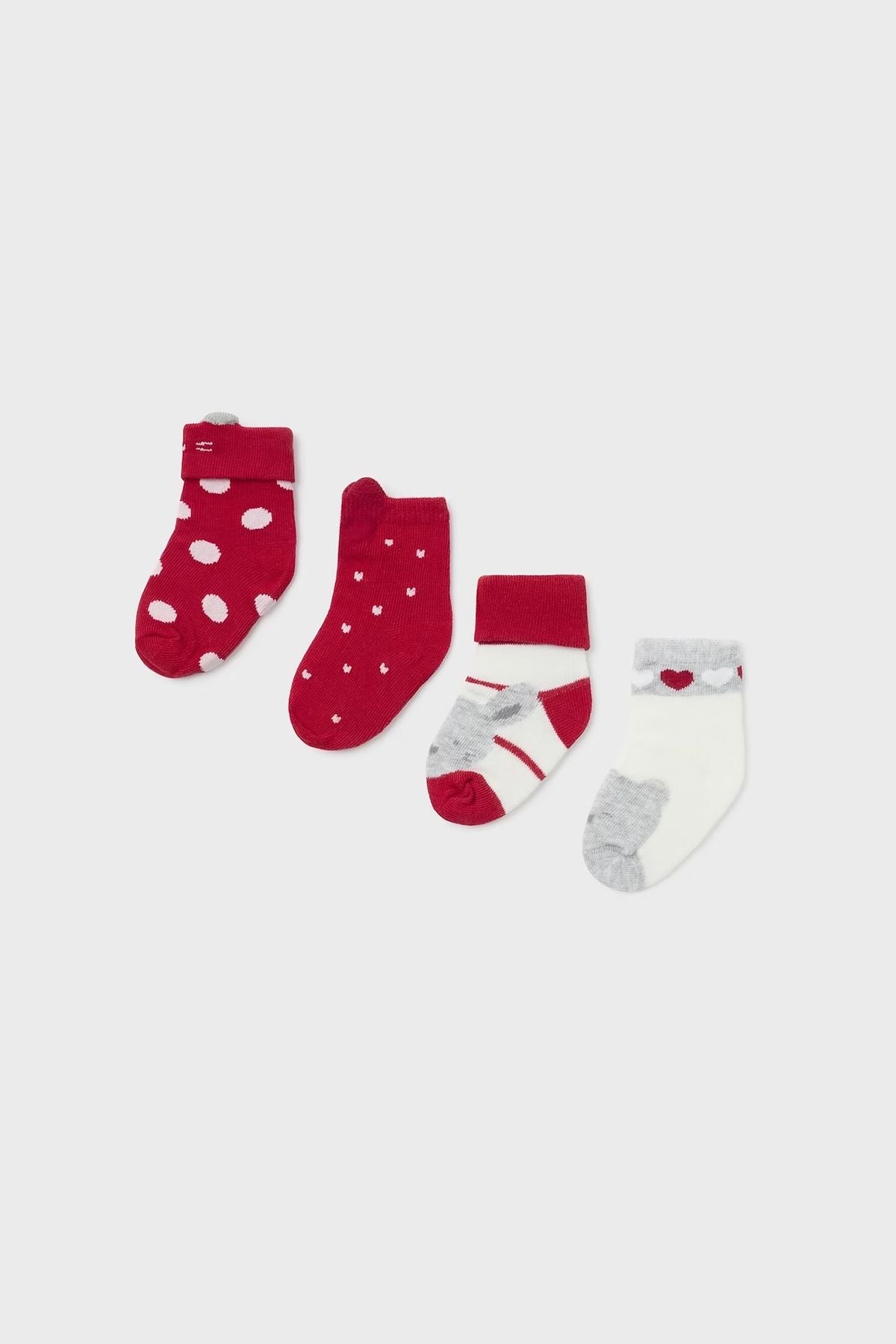 Set 4 Calze  Rosso 9658/A -  NANU' BABY