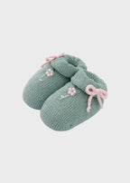 Babbucce Neonata Verde MARGHERITE 759/V by BABY LORD