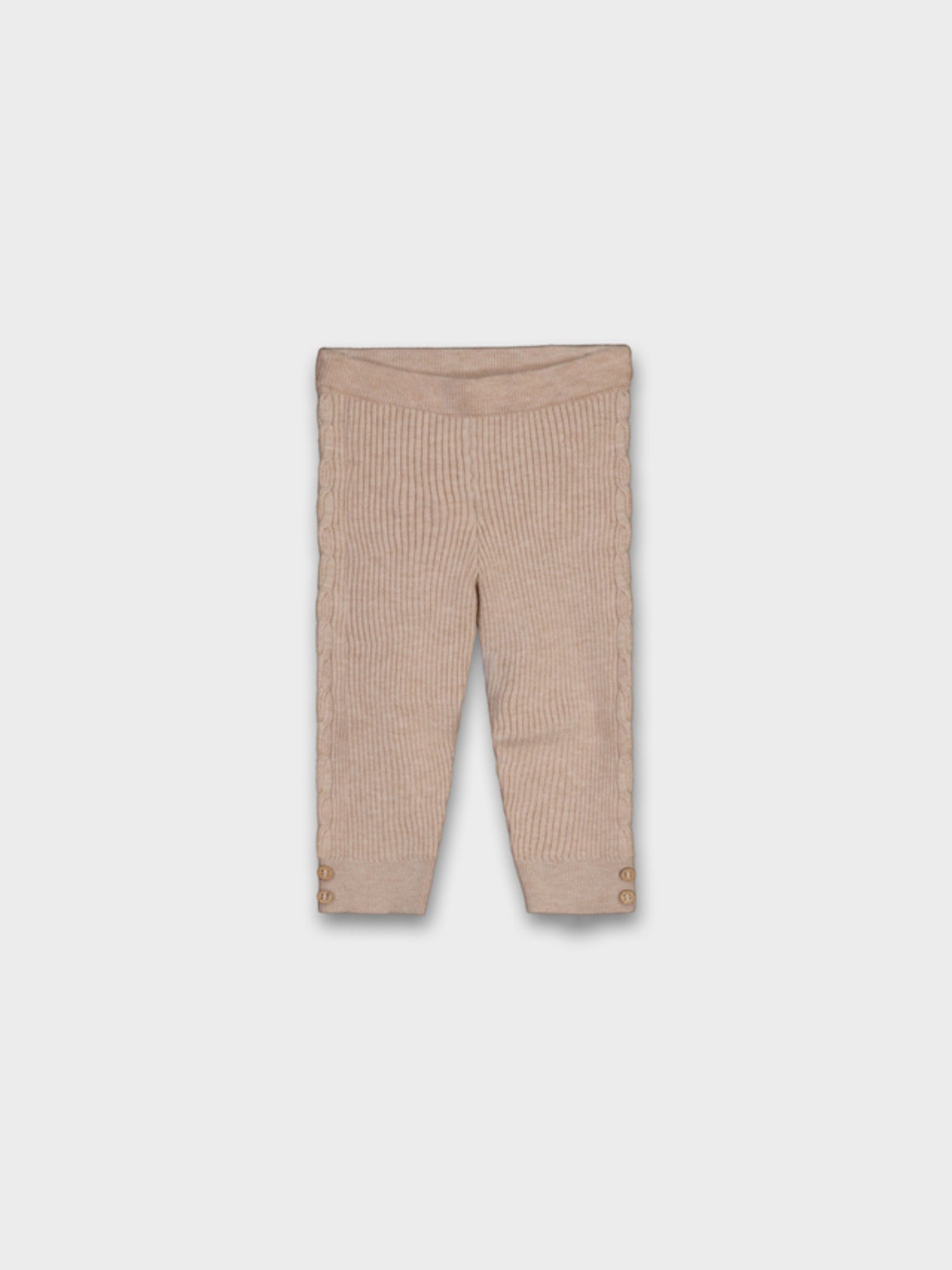 Leggings maglia tricot Bimba Beige 10015/61 -  NANU' BABY