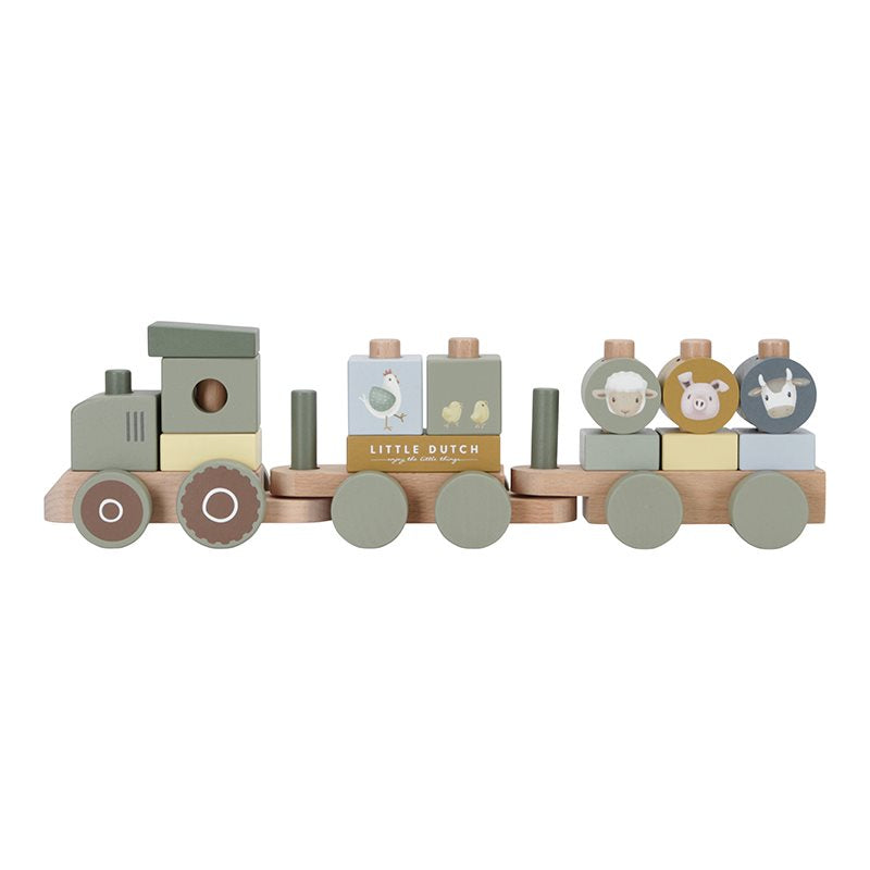 Trenino impilabile, trattore, piccola fattoria  MULTICOLORE LD7154 -  NANU' BABY