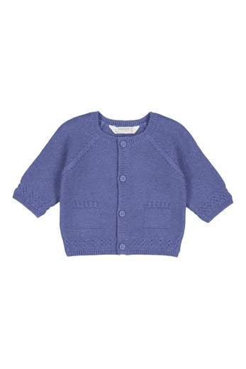 Cardigan basic in caldo cotone Bimbo CIELO 2301-W -  NANU' BABY