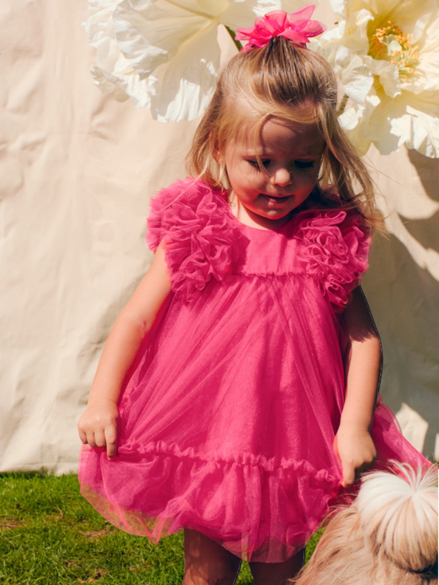 Abito  tulle Bimba FUCSIA 5029/92 -  NANU' BABY