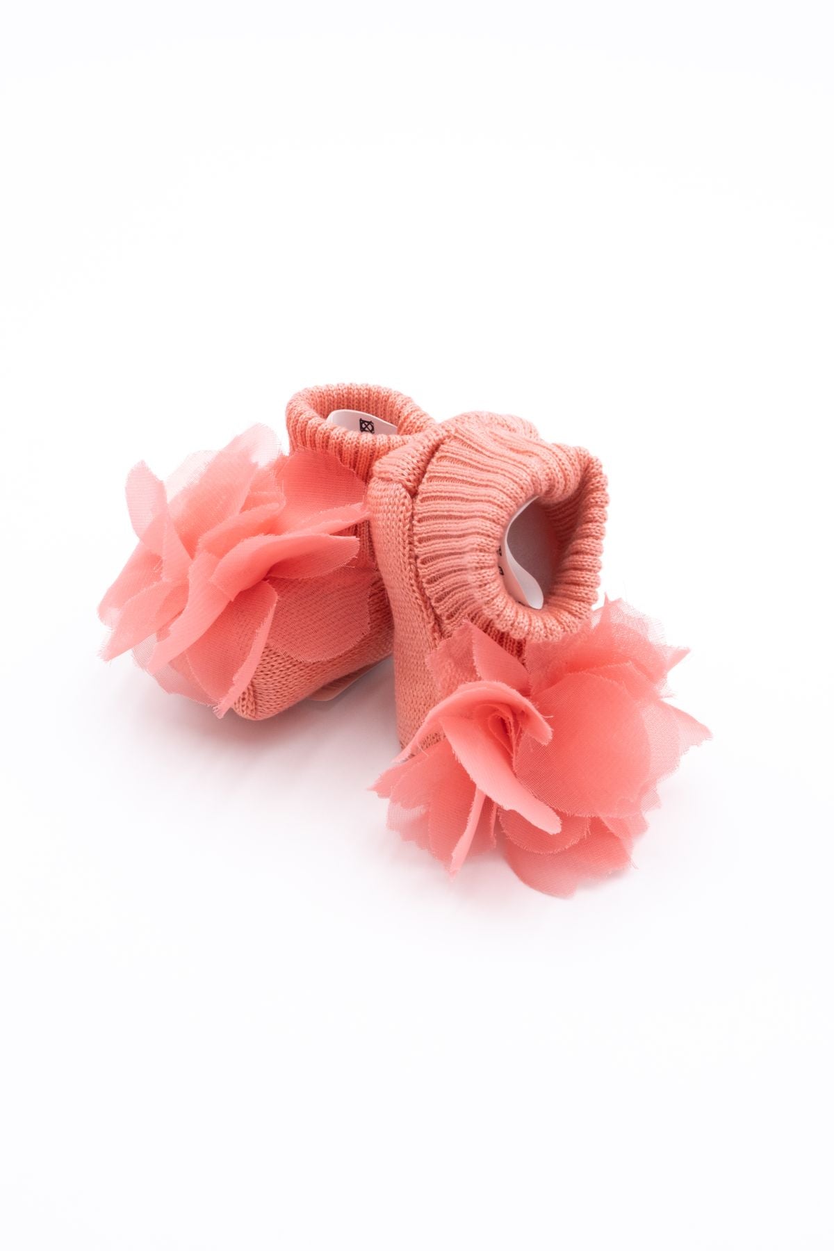 Babbucce Fiore Neonata CORALLO EL35S -  NANU' BABY