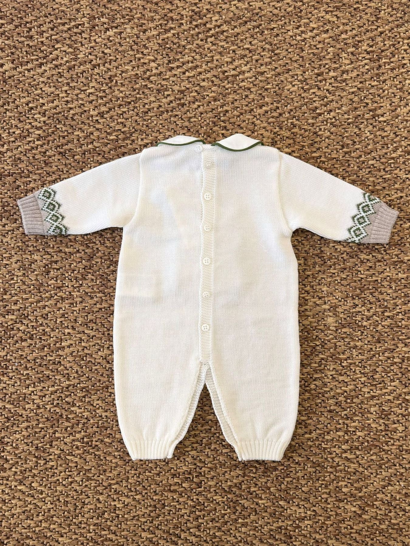 Tutina Orsetto Neonato VANIGLIA IB5110/V -  NANU' BABY