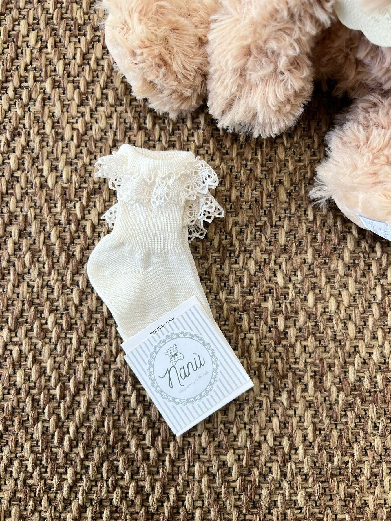 Calzino corto Pizzo  PERLA 3034S -  NANU' BABY