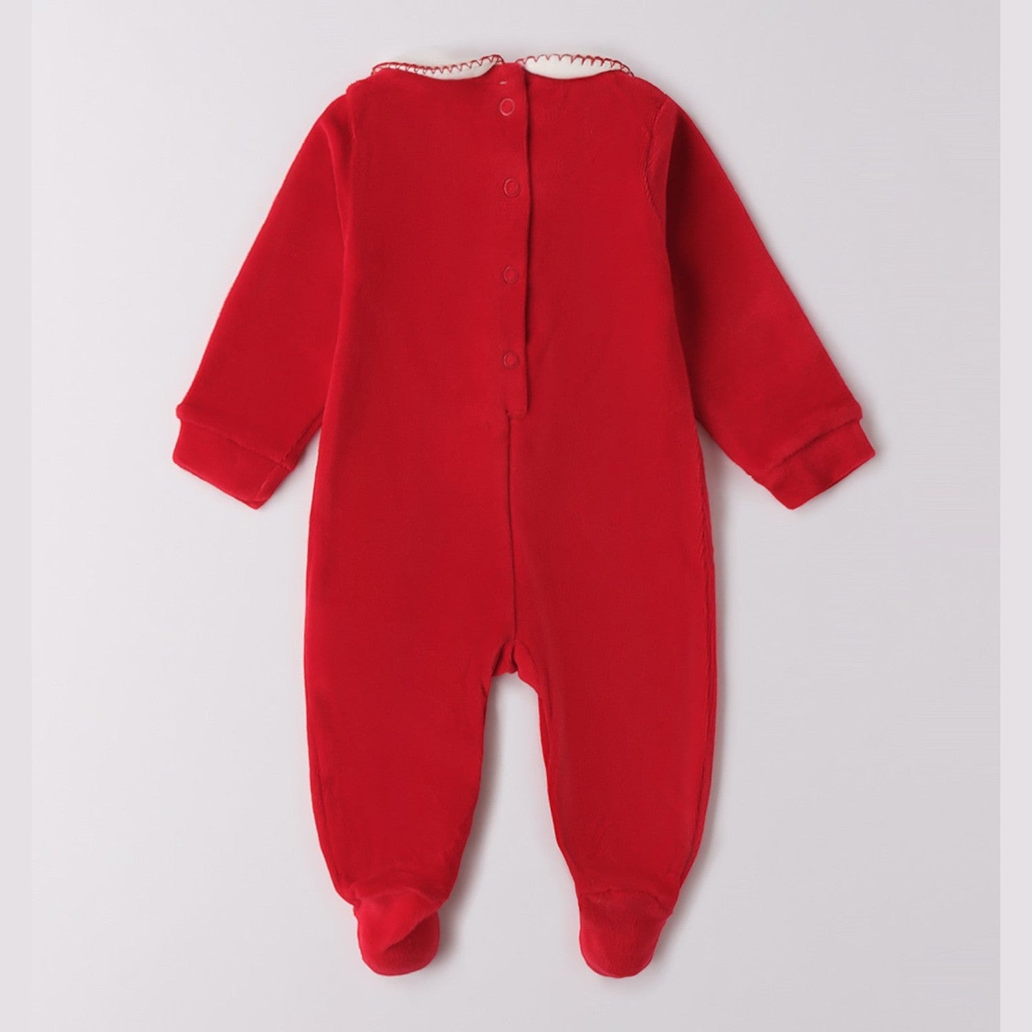 Tutina Intera Con Piede Neonata Rosso 3F769/2253 -  NANU' BABY