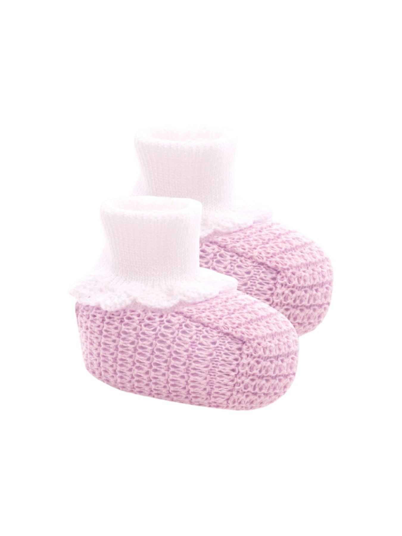 Babbucce Neonata BIANCO EP26S -  NANU' BABY