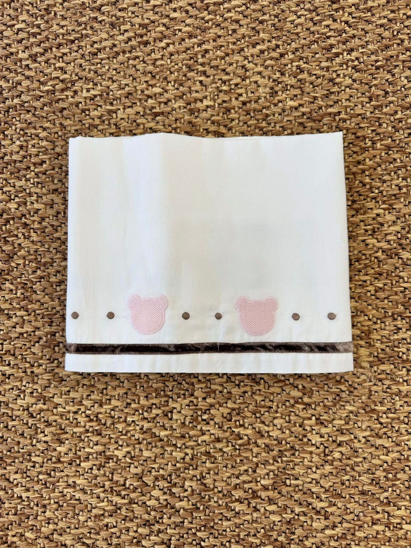 Lenzuolino Dolce Teddy Neonata BIANCO IB52LE -  NANU' BABY