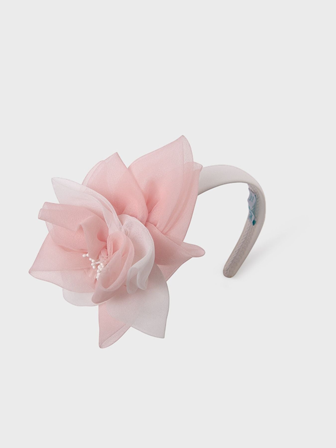 Cerchietto fiore organza  PANNA 5413 -  NANU' BABY
