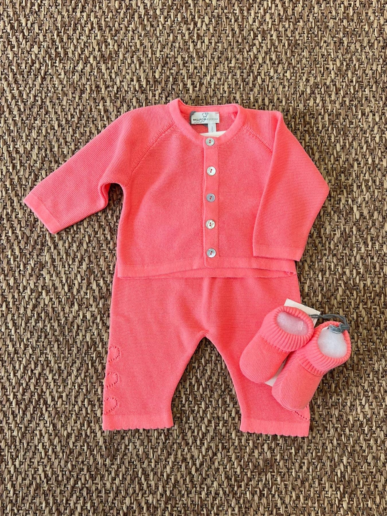 Completo nascita Cuore Neonata CORALLO CUORE 45126 -  NANU' BABY