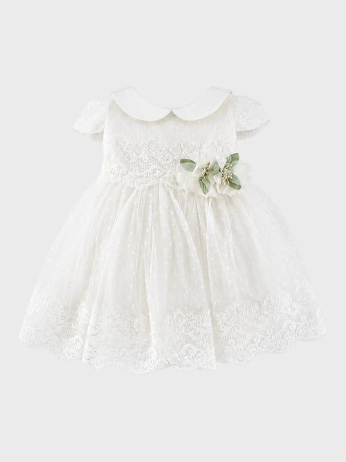 Abito Cerimonia Bimba Bianco FB082 BIS by FLO' SARTORIA ITALIANA