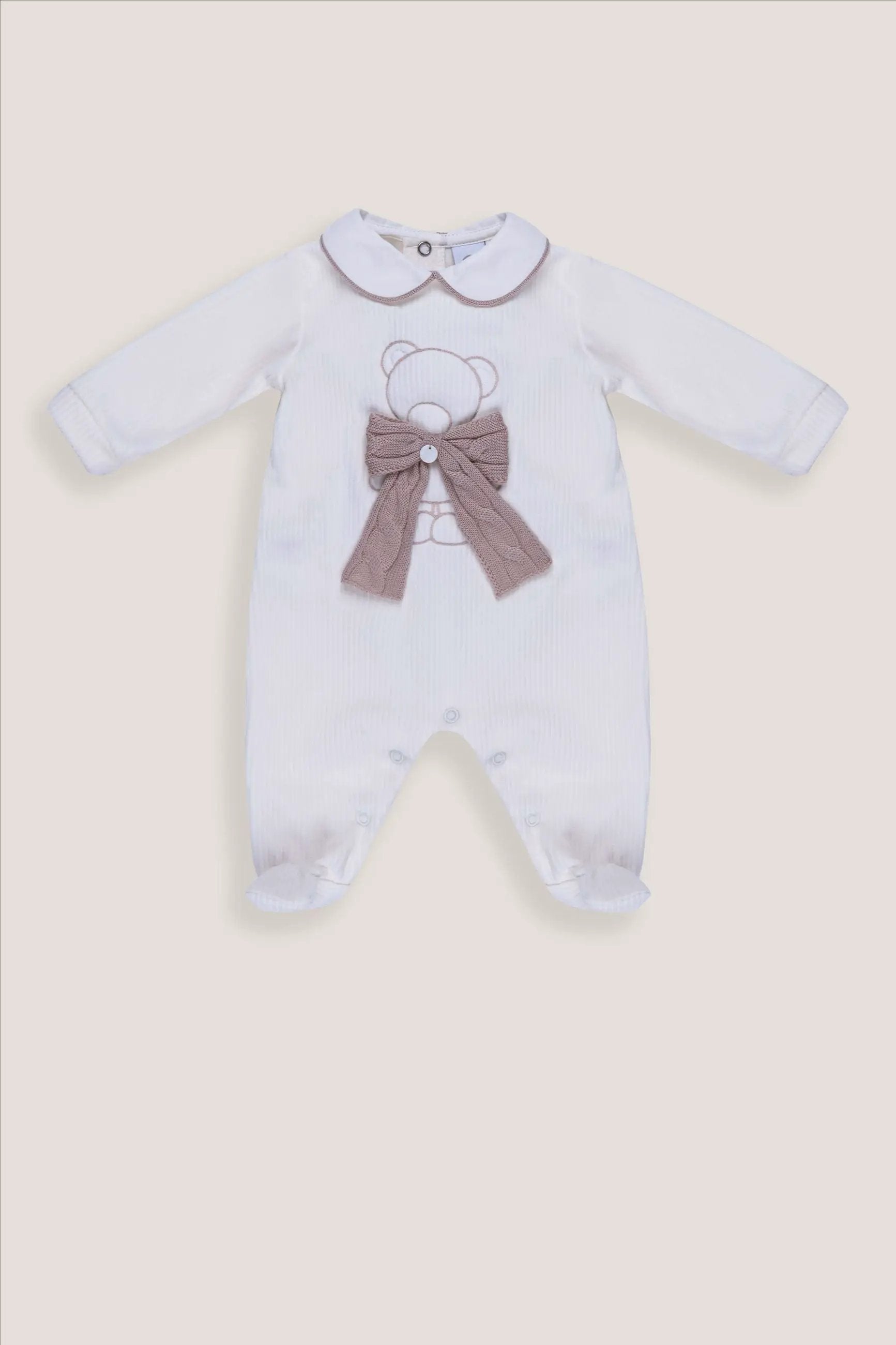 Tutina a coste Neonato Vaniglia IS6714 by MARLU'