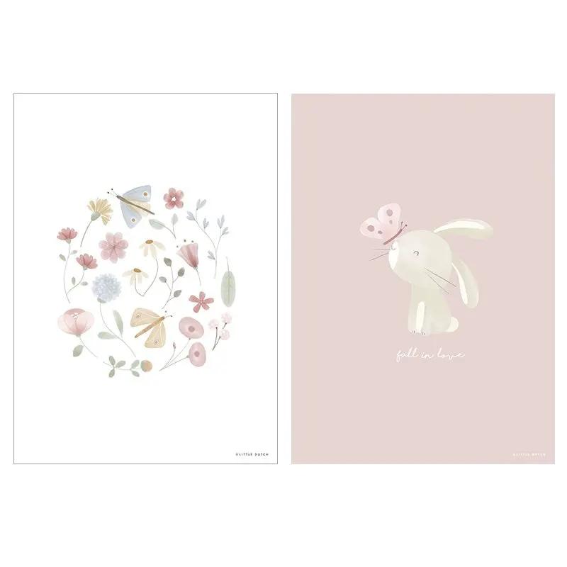 Poster A3 Rosa PW11421690 by LITTLE DUTCH