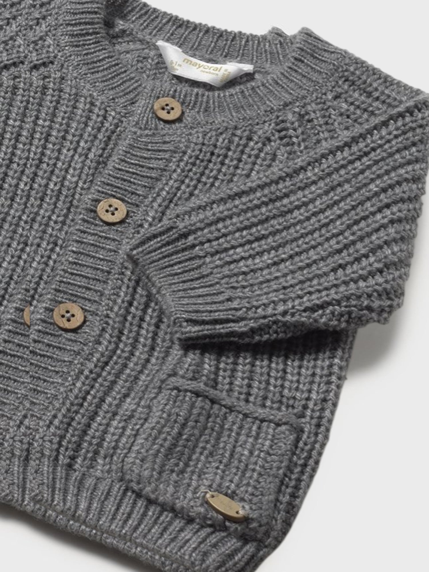 Cardigan Bimbo Grigio Tricot Mayoral 2339/89 - NANÙ BABY -  NANU' BABY