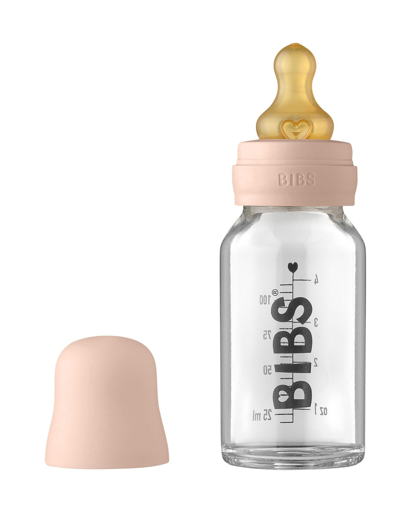 Set Completo Biberonin Vetro - Rosa Cipria  ROSA FARD 5013244 -  NANU' BABY