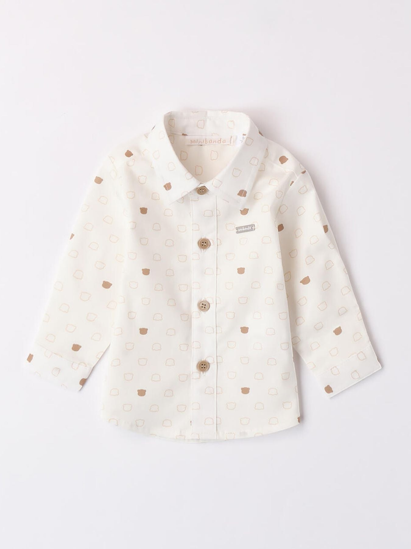 Camicia fantasia Bimbo PANNA 3A603 -  NANU' BABY