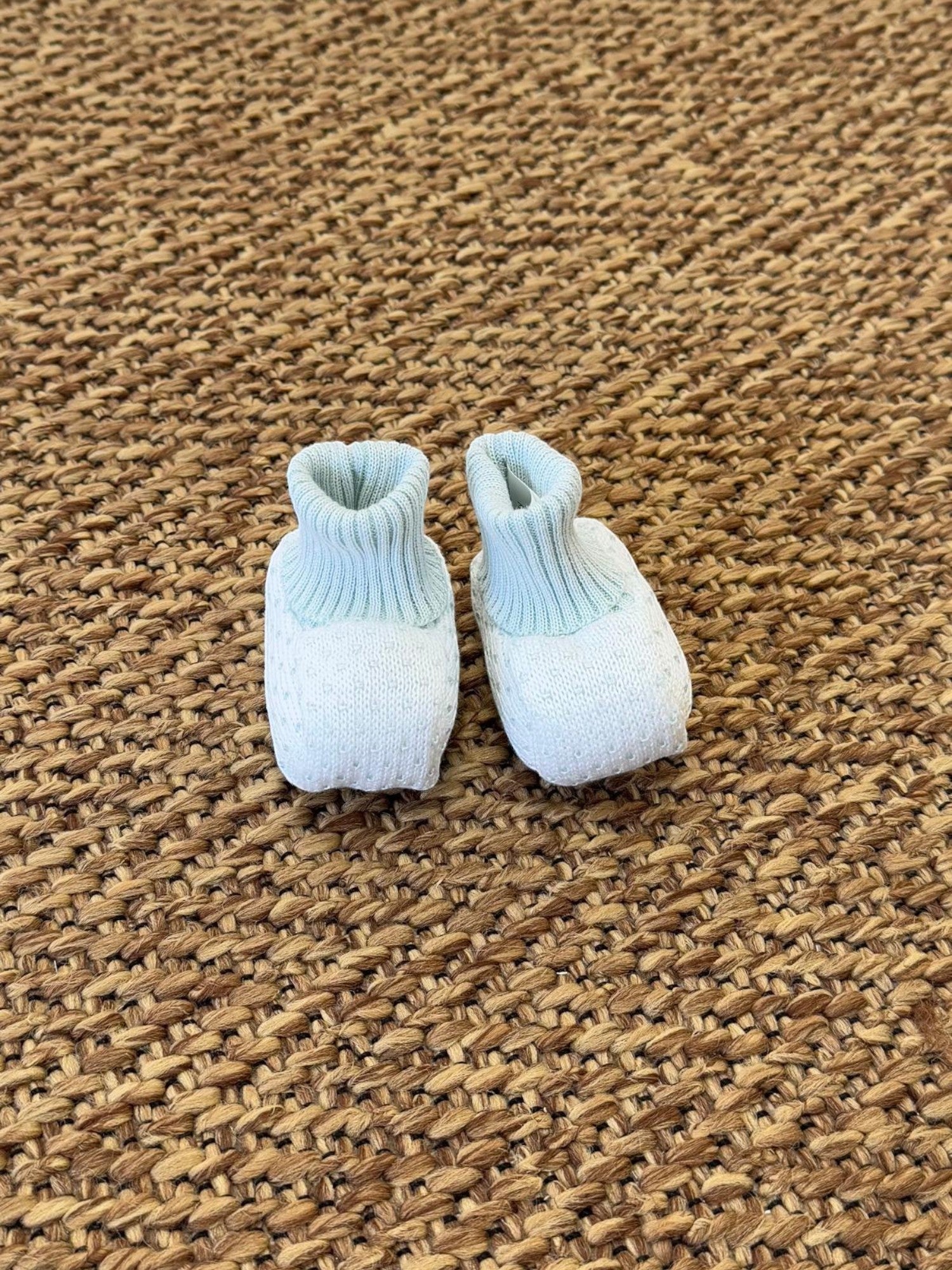 Babbucce Neonato BIANCO EB54S -  NANU' BABY