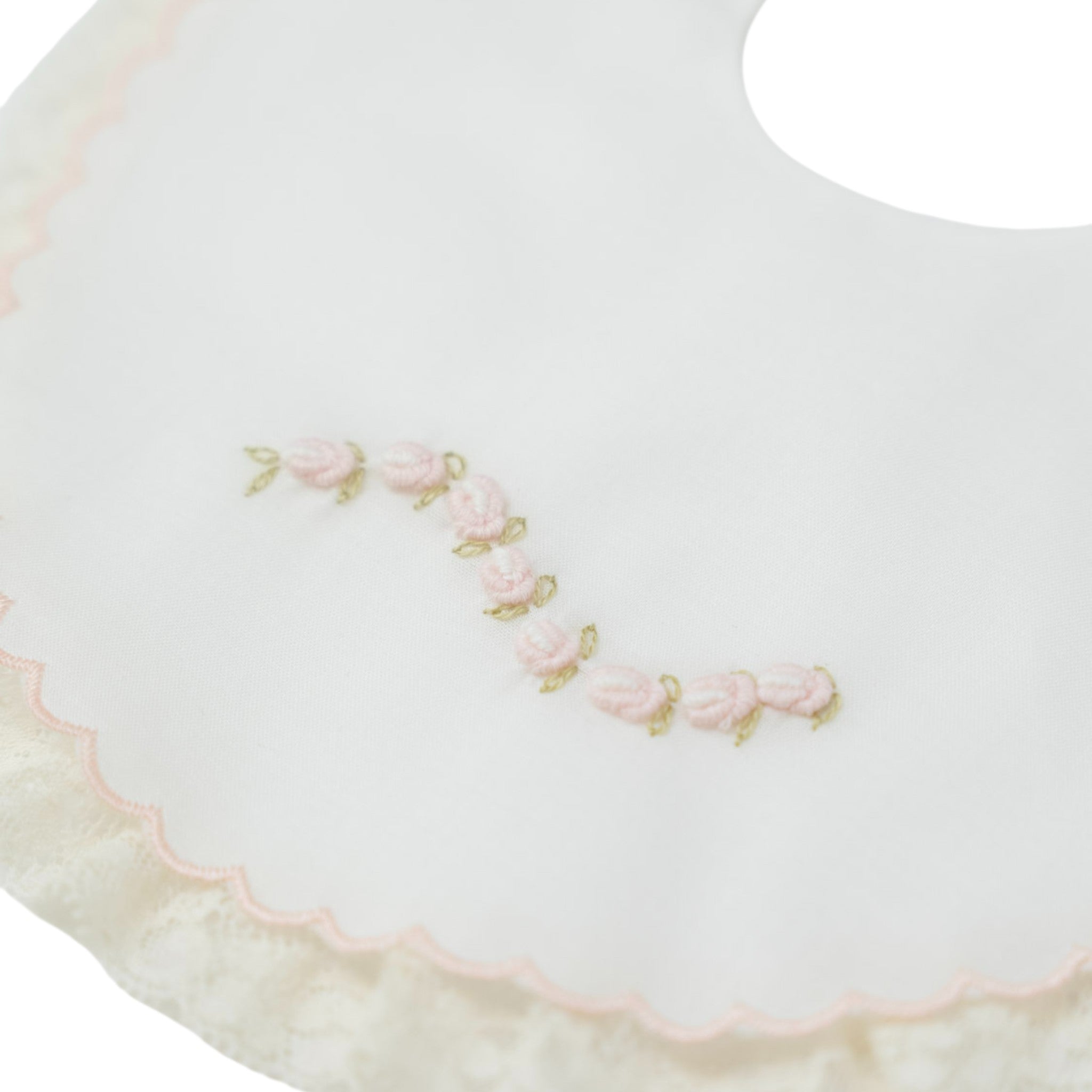 Bavetta Batista Cotone Pizzo Valencienne OLLY - Piccola Giuggiola
