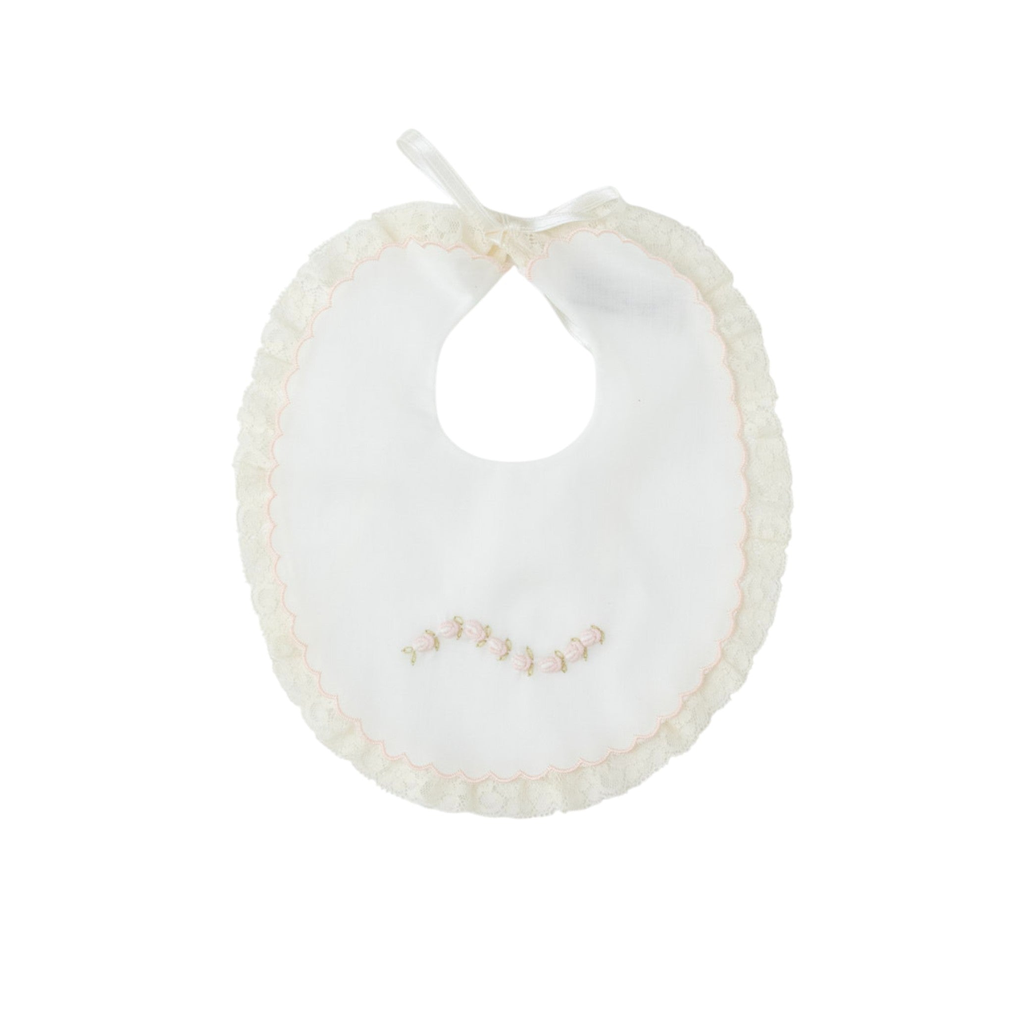 Bavetta Batista Cotone Pizzo Valencienne OLLY - Piccola Giuggiola