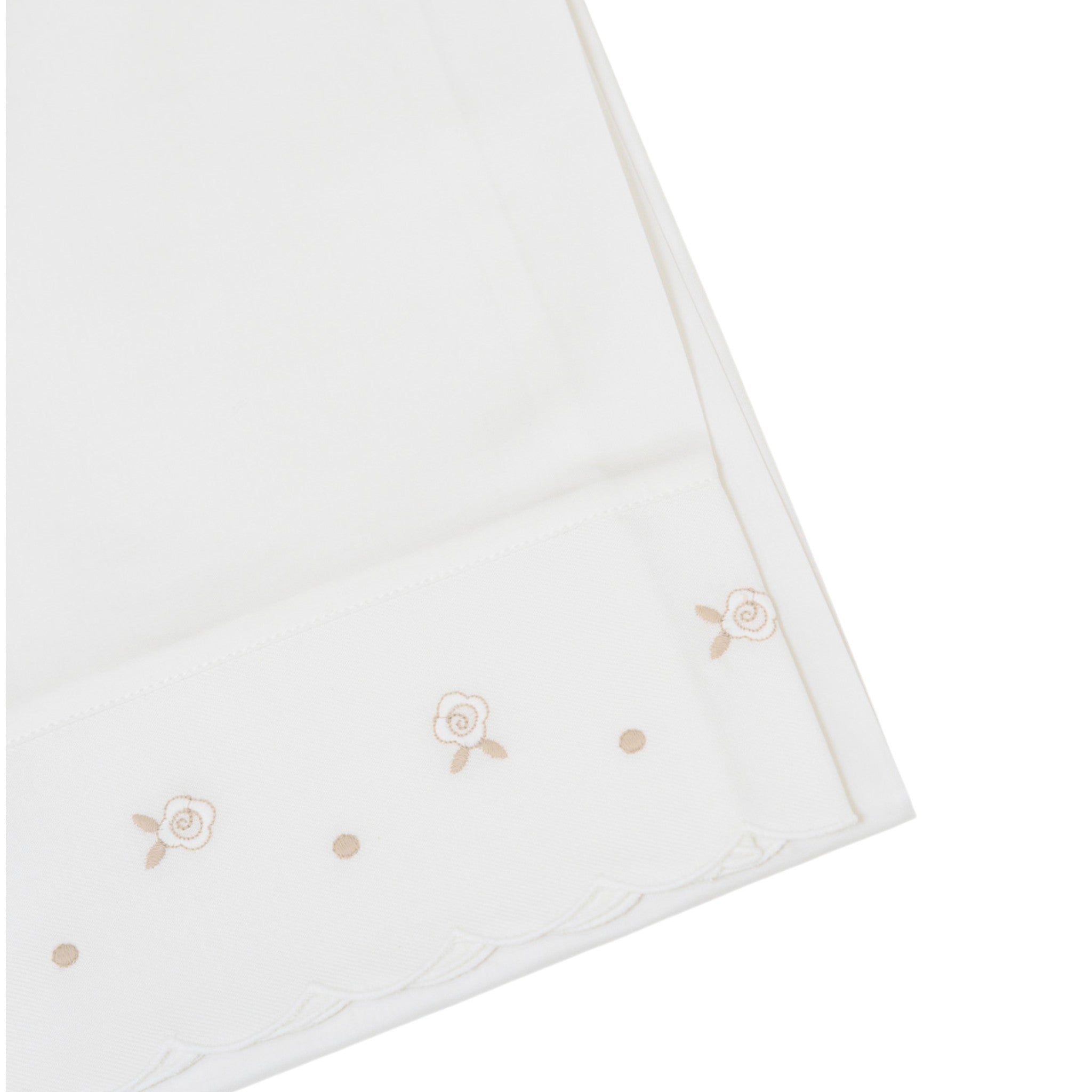 100% Cotton Baby Fitted Sheet Set, 3 Pieces, Vanilla Tortora IN24LE/V
