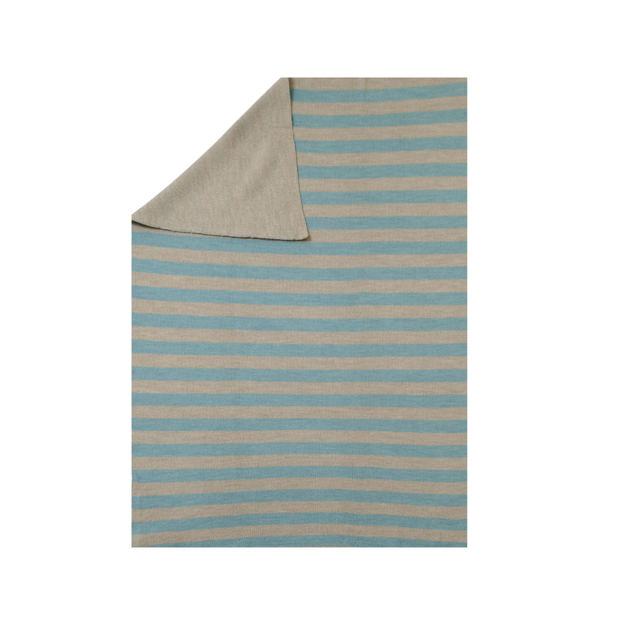 Green Striped Pure Wool Blanket BABY LORD 109