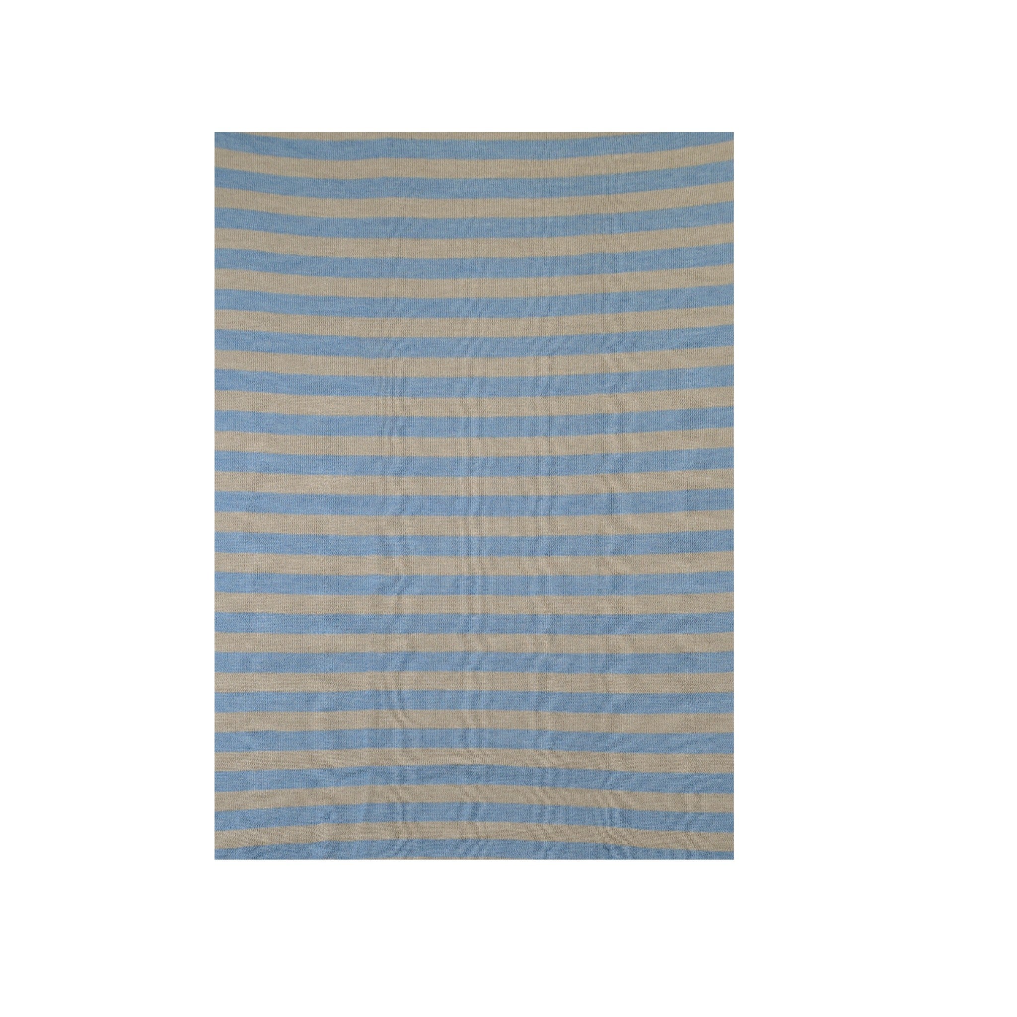 Baby Lord 109/A Pure Wool Blue Striped Blanket