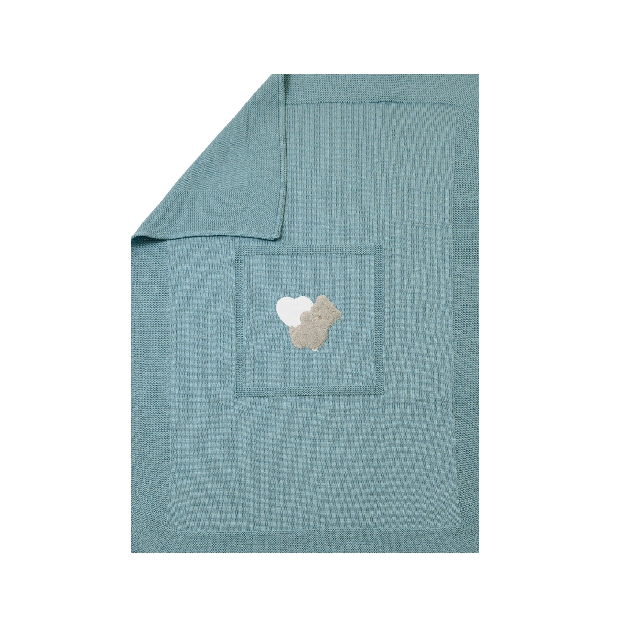 Teddy Love Baby Blanket GREEN TEDDY LOVE 133