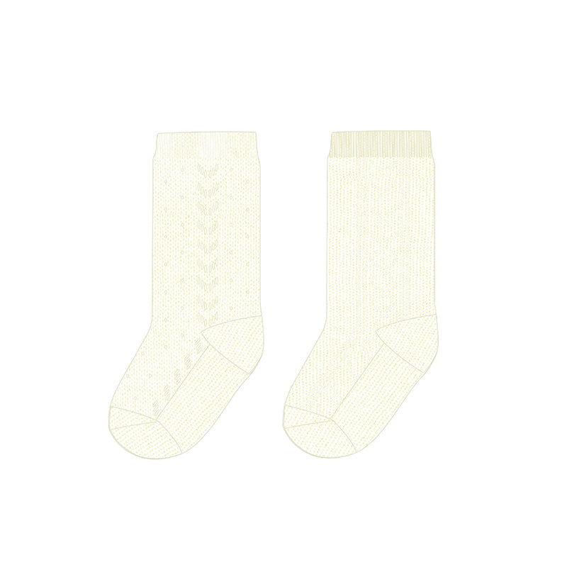 Set 2 calzini eleganti  ECRU 1J-9760/E -  NANU' BABY