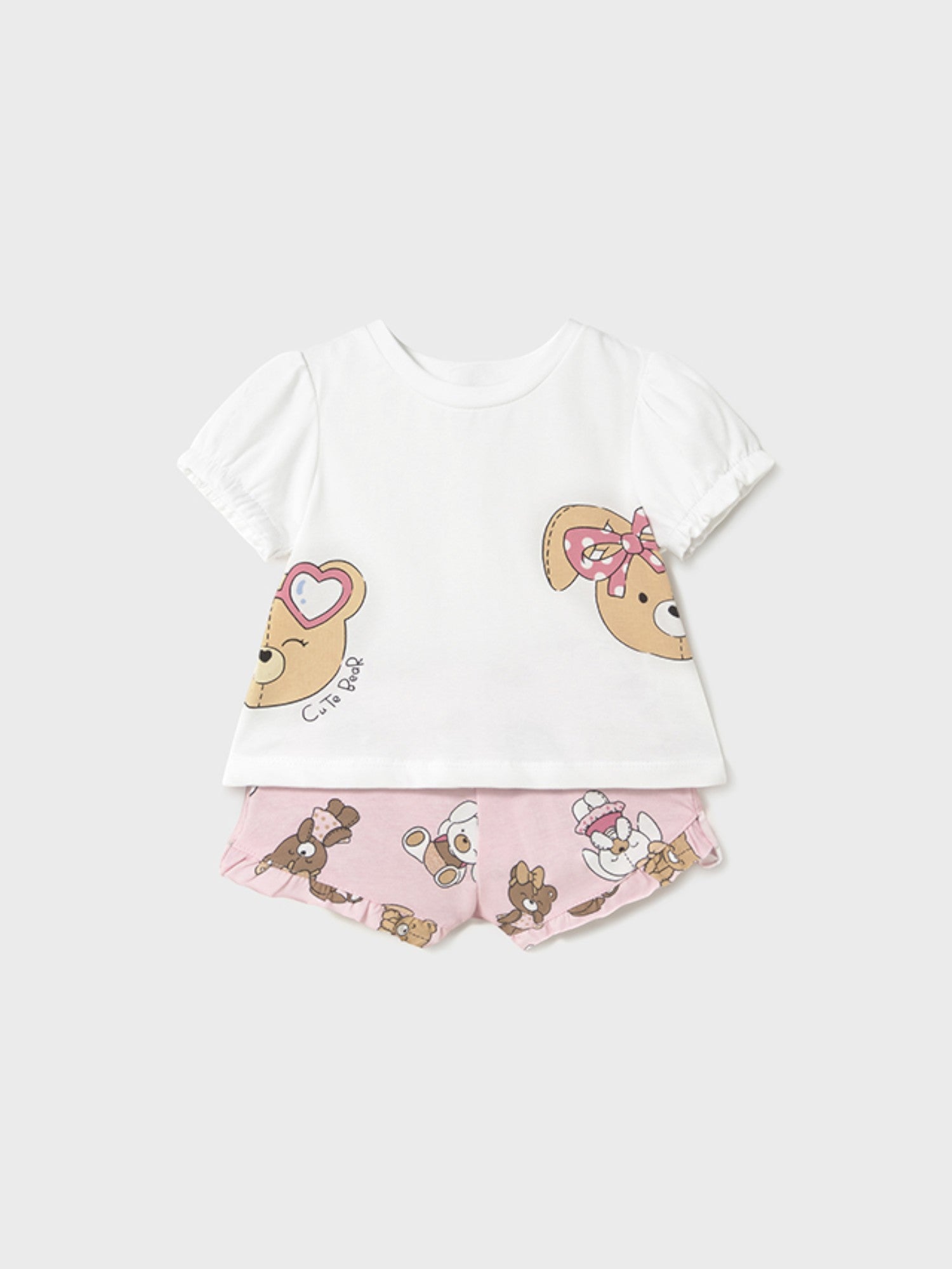 Completo short Bimba ROSA 1256 /R -  NANU' BABY