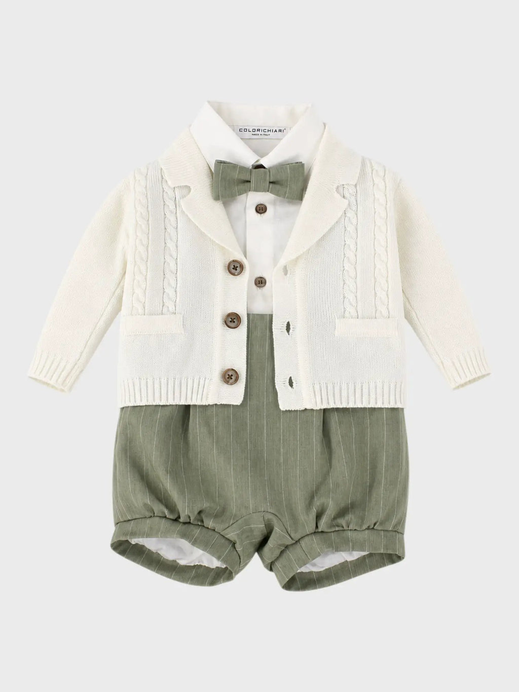 Completo Cerimonia Bimbo Verde MN408740/5004 by COLORICHIARI