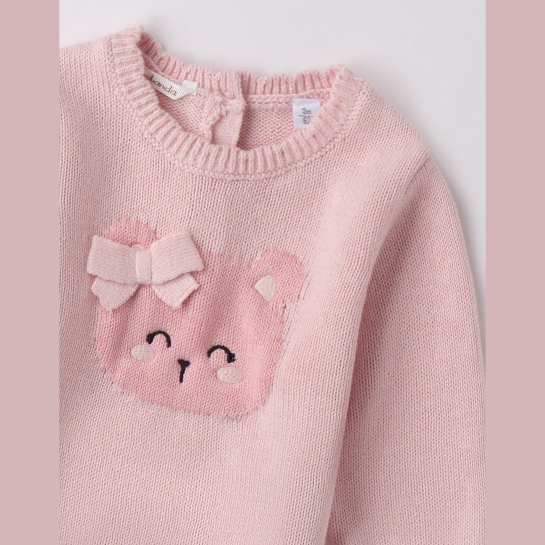 Maglia Chiusa Bimba Rosa 3F704/2714 -  NANU' BABY
