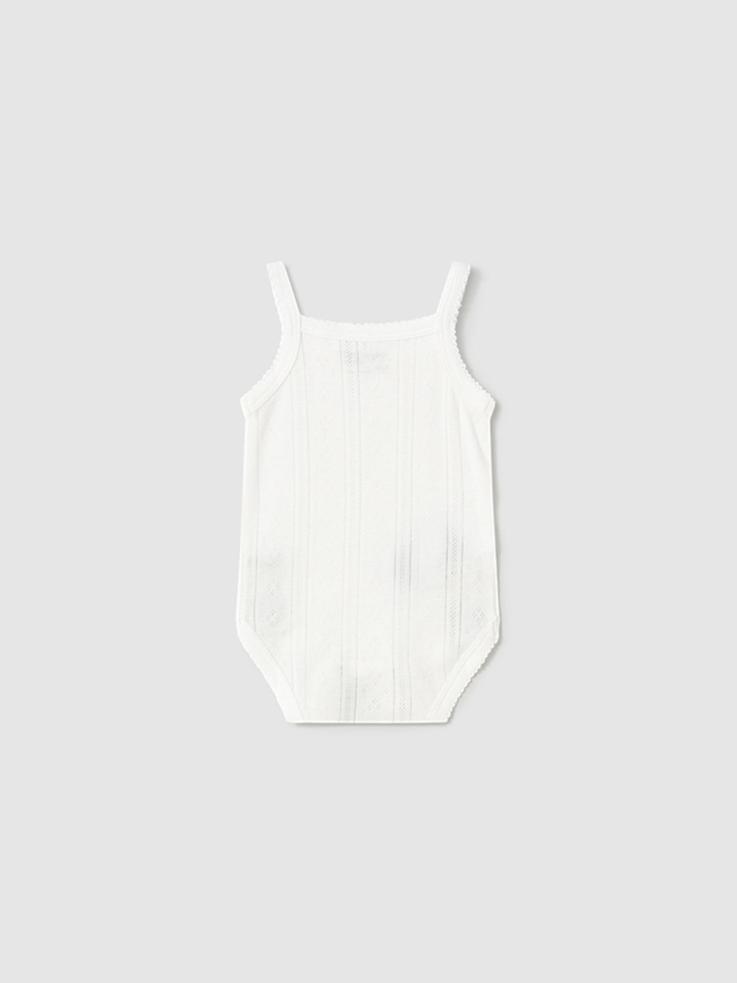 Body bretelle traforate Neonata BIANCO 1745 /B -  NANU' BABY