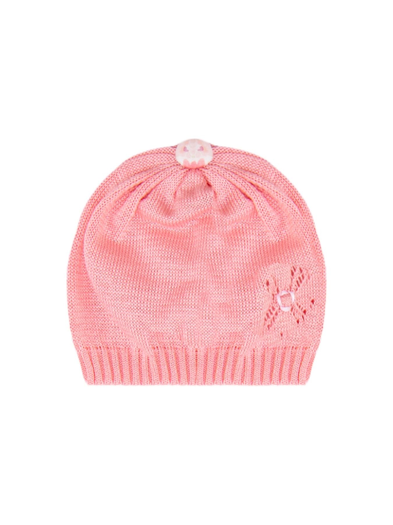 Cuffia in filo di cotone Neonata ROSA EP1471/T -  NANU' BABY