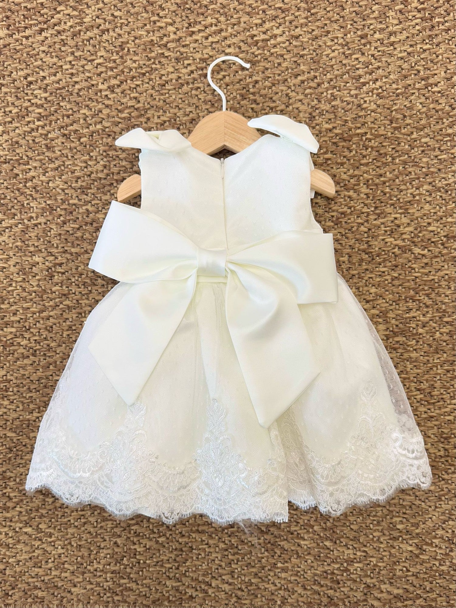 Abito Cerimonia dritto Bimba AVORIO GG25D03I -  NANU' BABY