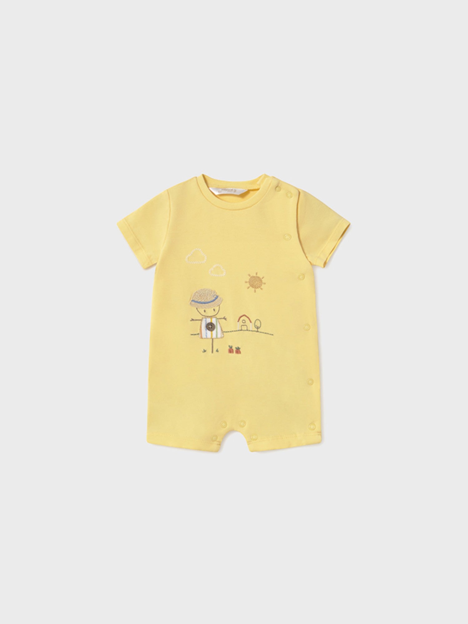 Set 2 pagliaccetti corti Bimbo GIALLO 1707 /G -  NANU' BABY